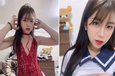Cô gái móc bướm quyến rũ Cô gái móc bướm quyến rũ