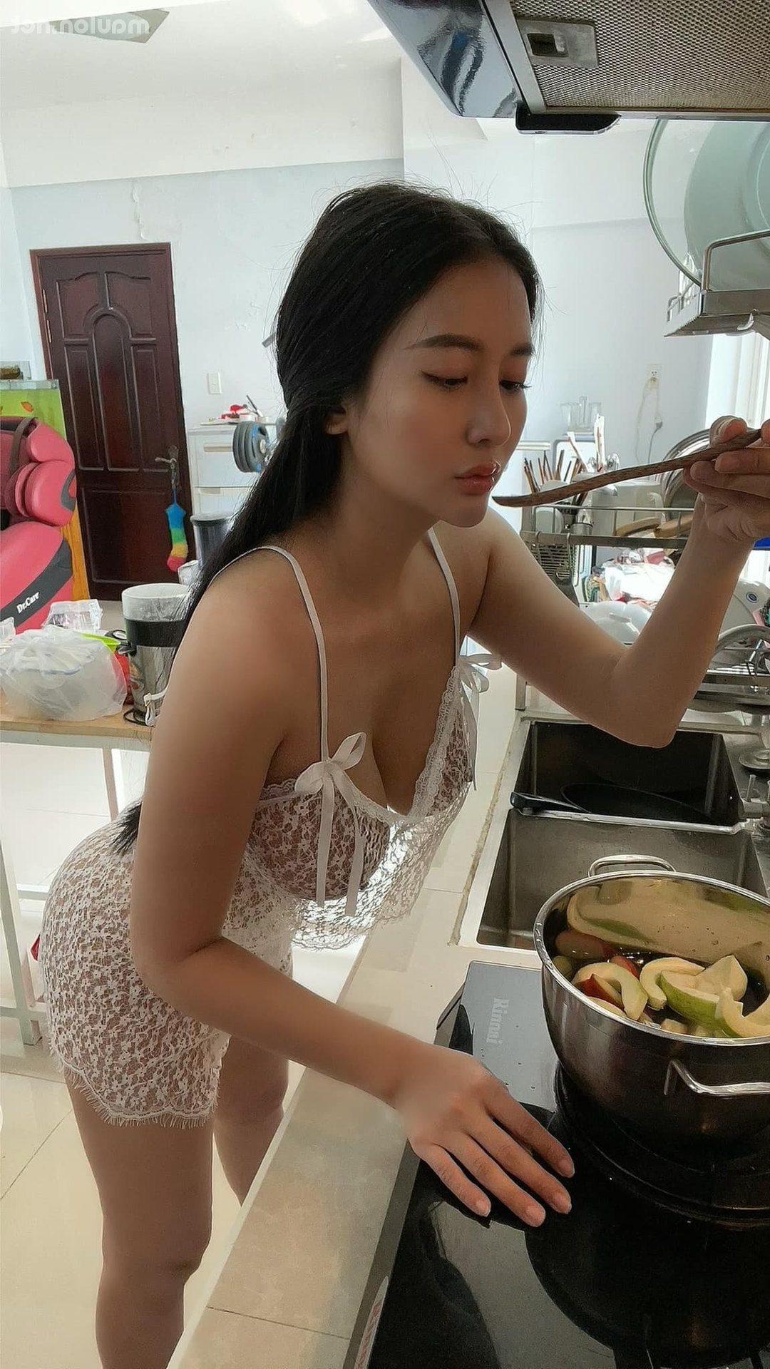 Nước quyến rũ của Xihe, em gái khoe bộ ngực lớn (26 bức ảnh) |